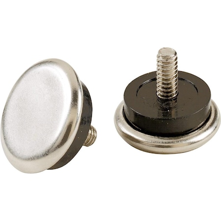 Kd Gabinetes 0.87 in. Silver Screw-On Nickel Chair Glide, 4PK KD2743222